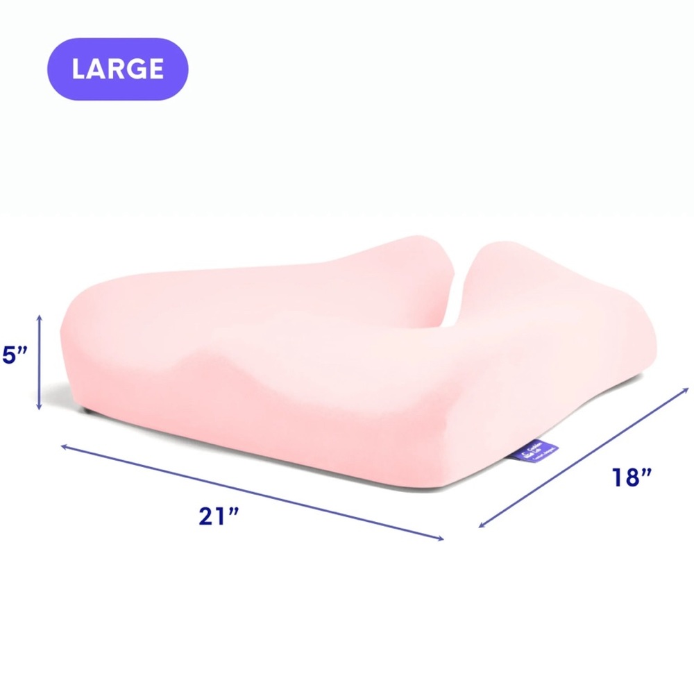 pressure relief seat cushion / cushion lab / large / light pink / ergonomic wfh